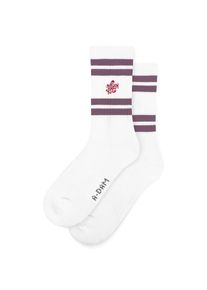 A-dam Socken Herren lila / rot / weiß Größe 36/40
