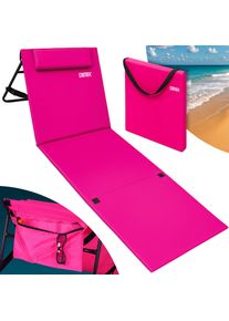 Detex Roze strandmat 158x56x46cm gestoffeerd