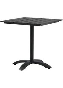 Gardenson Balkontisch , Schwarz , Metall, Kunststoff , 74x70x70 cm , Gartenmöbel, Gartentische, Balkontische