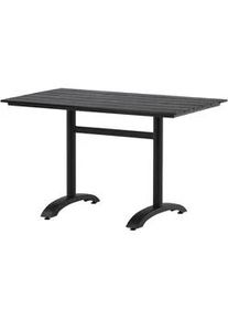 Gardenson Gartentisch , Schwarz , Metall , rechteckig , rund , 70x74x120 cm , Gartenmöbel, Gartentische