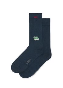 A-dam Socken 'Good News' Herren navy / grün / rot / weiß Größe 36/41