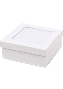 Rico Design Caja de regalo blanca para decorar 20x15x6cm