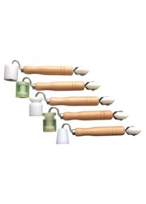 Wooden Handle Dual Head Corner Wallpaper Seam Tool With Bearing Seam Roller for Home Wall Treatment DIY Construction Accessories
