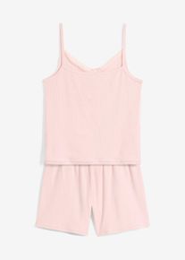 Shortama (2-dlg. set) - roze - maat 164/170 - met katoen - bonprix