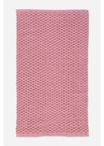 Badmat met chenille structuur - roze - maat 3 (badmat 70/110 cm) - met katoen - bonprix