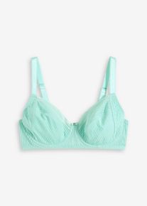 Moderne beugel bh met fijne kant - groen - maat 100G - bonprix