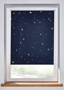 Verduisterend rolgordijn - blauw - maat 4 (h/b: 150/70 cm) - bonprix