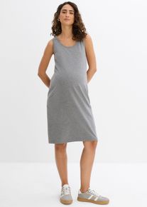 Zwangerschapsjurk/voedingsjurk van katoen-jersey (set van 2) - zwart - maat 44/46 (L) - met katoen - bonprix