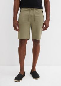 Sweat bermuda - groen - maat 44/46 (S) - met katoen - bonprix