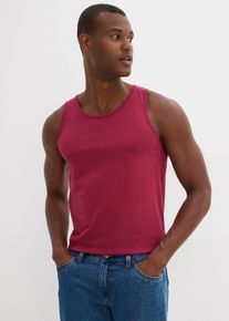 Tanktop (set van 3) - rood - maat 56/58 (XL) - met katoen - bonprix
