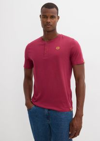 Henley shirt van biologisch katoen (set van 2) - rood - maat 56/58 (XL) - 100% katoen - bonprix