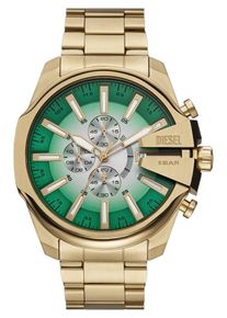 Diesel Dames Analoog horloge 'Mega Chief' goud / groen One Size