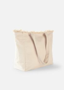 Shopper Canvas - beige - Größe Onesize mit Baumwolle- bonprix