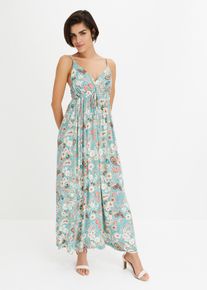 bedrucktes Maxikleid, blau, Größe 44/46 (L), bonprix