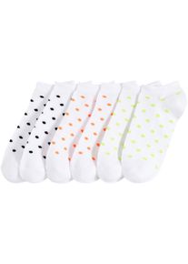 Kurzsocken mit Bio-Baumwolle (6er Pack) - weiß - Größe 43-46 mit Baumwolle- bonprix