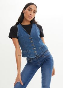 Stretch-Jeansweste - blau - Größe 42 mit Baumwolle- bonprix