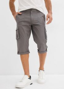 Long-Bermuda mit Komfortbund Regular Fit, grau, Größe 62, mit Baumwolle, bonprix