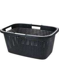 Kôš na bielizeň s úchytmi Recycled 38 l, 60 x 40 x 26 cm, antracit
