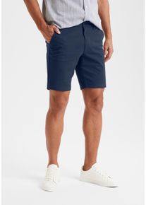 H.I.S. Heren Korte chino in navy ,maat 32, Witt, 98% Katoen, 2% Elastan