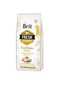 12kg Brit Fresh Adult Pollo con Patate crocchette per cani
