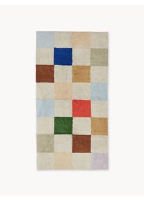 Oyoy Living Design Tapete para crianças artesanal lavável Chess Multicolor Algodão L 84 x C 168 cm (tamanho XS)