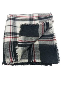 4YOU Sciarpa tradizionale Donna, One Size, bianco