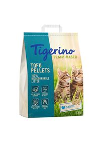 11L (4,6kg) Tigerino Plant-Based Tofu Liti&egrave;re pour chat - Sensitive, sans parfum