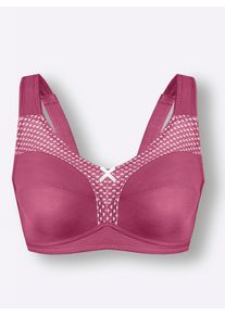 Dames Steunbeha zonder beugel in heide ,maat 100B, WITT, 82% Polyamide, 18% Elastan