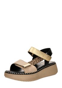 Gabor Sandale Damen beige / schwarz Größe 41