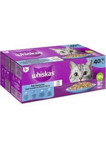 whiskas Mega Pack 1+ Fisch Auswahl in Gelee 40 x 85g