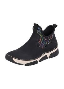 Rieker Stiefelette Damen azur / smaragd / schwarz / offwhite Größe 36