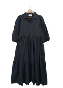 Vicolo Sukienka maxi Damski, Rozmiar 36, czarny, Bawełna