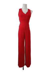 Mango Suit Langer Jumpsuit Damski, Rozmiar 34, czerwony, Poliester