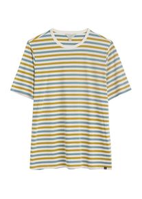 Seasalt Cornwall Heren Shirt 'Seven Seas Sailor' saffier / curry / offwhite M