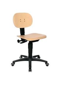Topstar Arbeitsdrehstuhl mit Rollen Buche Sitz-H. 420-550 mm mit Kontaktrückenlehne