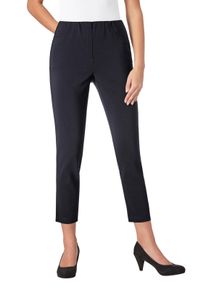 Dames 7/8-broek met sierstrik aan de pijpzoom in marine ,maat 36, WITT, 72% Viscose, 25% Polyamide, 3% Elastan