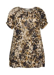 Kaffe CURVE Tunika 'KCAmi' Damen beige / braun / schwarz Größe XXL