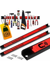 Monzana DEUBA Magneetstrip - Set van 2 Max 23 kg 60cm - Rood