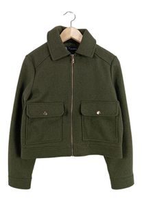 Zara Krótka kurtka Damski, Rozmiar 36, khaki, Poliester