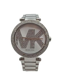 Michael Kors Watch With Metal Strap Women, One Size, silver-colored