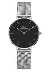 Daniel Wellington Uhr 'Classic Petite Sterling DW00100162' Damen schwarz / silber Größe One Size