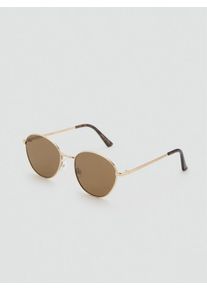 Mango Sonnenbrille 'BROOK' Damen braun / gold / schwarz Größe One Size