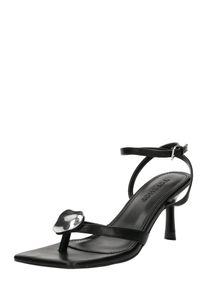 Topshop Zehentrenner 'Gilly' Damen schwarz / silber Größe 36
