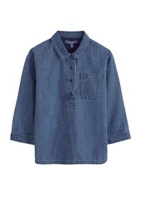 Seasalt Cornwall Dames Shirt 'Oak Leaf' blauw S