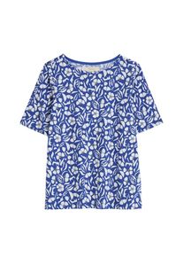 Seasalt Cornwall Dames Shirt 'Poisson' blauw / wit S
