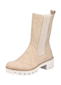 Rieker Stiefelette Damen beige / weiß Größe 36