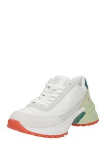 Calvin Klein Jeans Trampki niskie 'HIKE RUNNER' dla kobiet jasnoszary / zielony / kiwi / biały Rozmiar 36