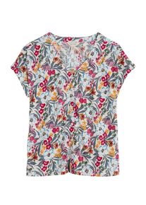 Seasalt Cornwall Dames Shirt 'Studio Glass' beige / groen / rood / wit S