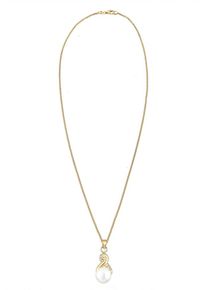 Elli Kette Damen gold / perlweiß Größe 45