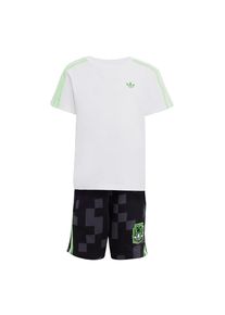 adidas originals Set 'adidas originals x Minecraft' dunkelgrau / hellgrün / schwarz / weiß Größe 104